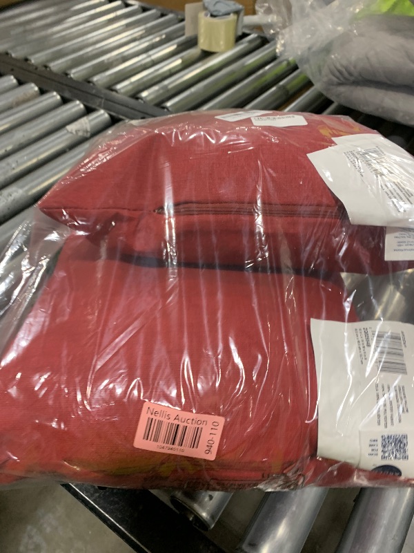 Photo 1 of Arden Outdoor Toss Pillow, 2 Pack, 16 x 16, Rain-Proof, Fade Resistant Ruby Red Leala