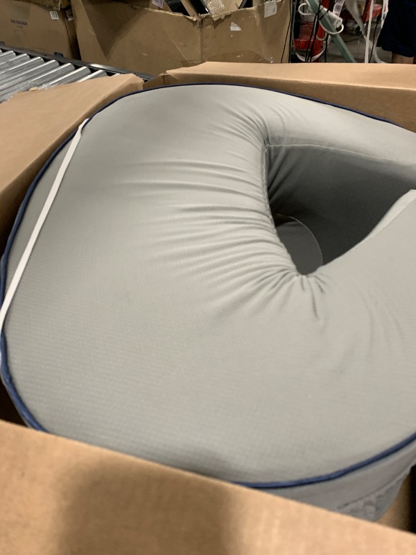 Photo 1 of cooloo8 Reading Pillow for Gaming, Extra Large Laptop Pillow for Adult, Memory Foam Lap Desk Gaming Pillow for Reading, Working, Playing Steam Deck Switch or Sitting in Bed Floor Sofa(Grey)