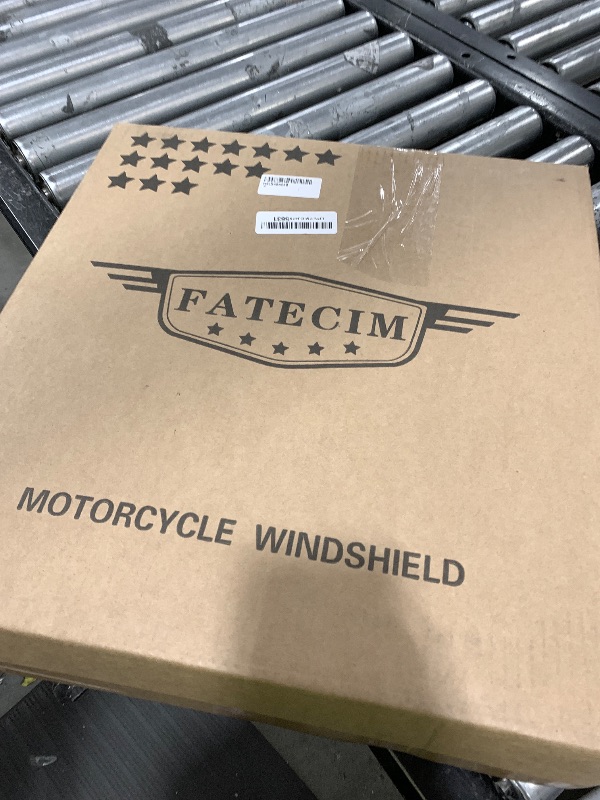 Photo 1 of FATECIM 15" Clear Motorcycle Windscreen Windshield Motorbike Wind Deflector Flyscreen Universal for Harley Davidson Honda Kawasaki Suzuki Triumph Yamaha Indian Victory with 7/8" or 1" Handlebars