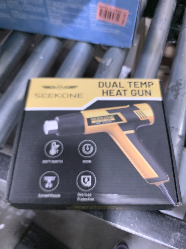 Photo 1 of SEEKONE Mini Heat Gun, 600W Dual Temperature Hot Air Gun Tool 572?&932?, With 4.9Ft Long Cable and Overheat Protection for Crafts, Embossing, Paint Stripping, Shrink Wrap, and Heat Shrink Tube