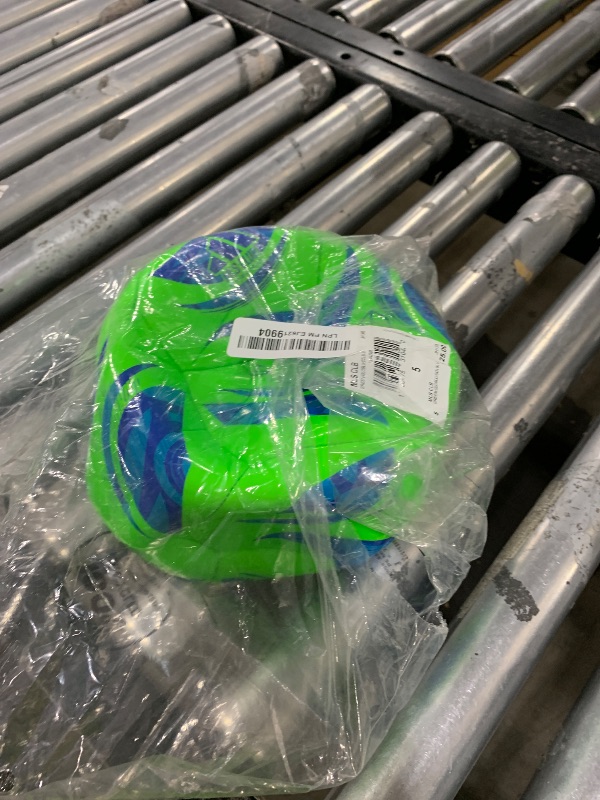 Photo 1 of adidas MLS Club Soccer Ball, Green/Glory Blue/Solar Blue, 5