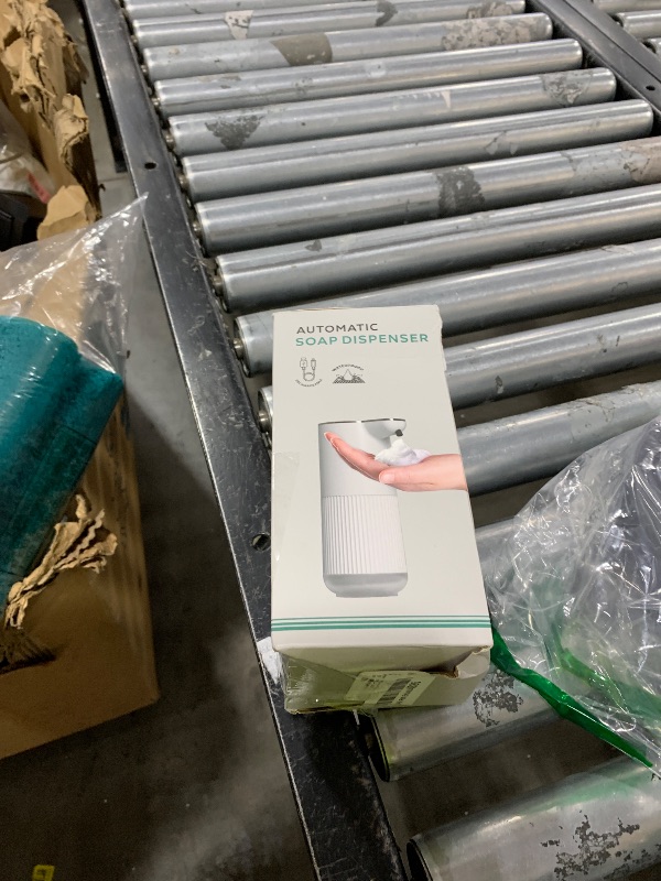 Photo 1 of Foaming Soap Dispenser,Touchless Hand Sanitizer Dispenser Electric,Hand Soap Dispenser 4-Level Adjustable, Foam Soap with USB C Rechargeable for Kitchen,Bathroom,Hotel,Restaurant(White)