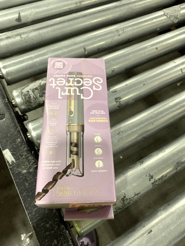 Photo 1 of INFINITIPRO by CONAIR Curl Secret MINI Automatic Curling Iron - 1/2-inch Barrel - Cordless Hair Curler for All Hair Types and Short to Medium Hair Lengths