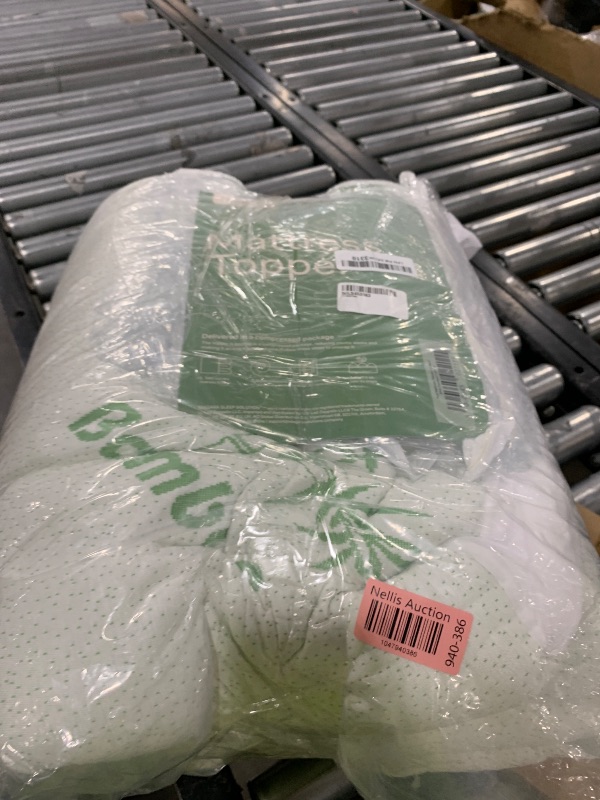 Photo 1 of Ultra Soft Full Size Mattress Topper - Viscose Made from Bamboo Pillow Top Mattress Pad for Back Pain Relief - Naturally Cooling for Hot Sleepers, Green
