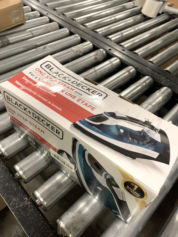 Photo 1 of BLACK+DECKER ICR19XS One Step Steam Cord Reel Iron, Blue