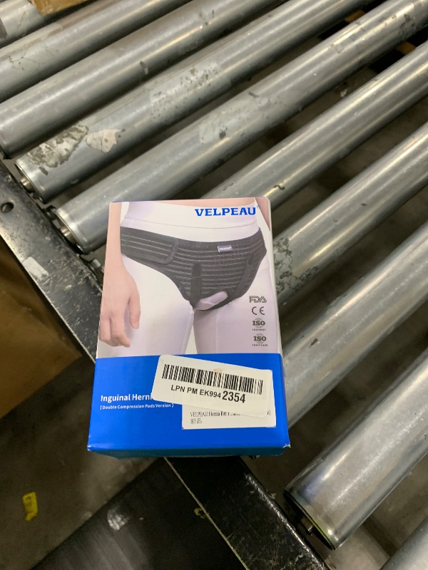 Photo 1 of VELPEAU Hernia Belt for Men & Women - Bilateral/Double Inguinal, Groin Hernia Support Truss Underwear Briefs, Pain Relief Recovery Adjustable Strap with 2 Removable Medical Compression Pads (Black, M)
