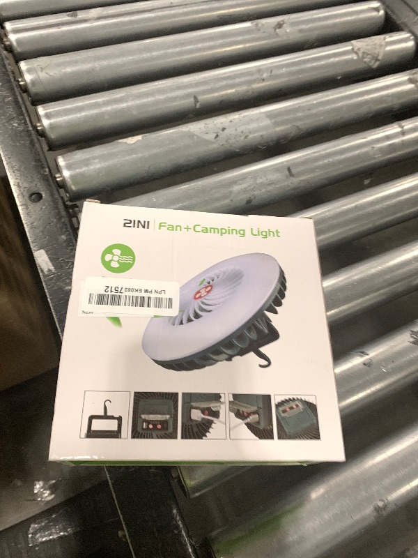 Photo 1 of Portable Camping Fan with LED Lantern XTAUTO USB Rechargeable Waterproof Tent Fan with Hanging Hook Magnet Survival Kits for Indoor Outdoor Hiking Car Office Desk Outdoor Emergency Power Outage