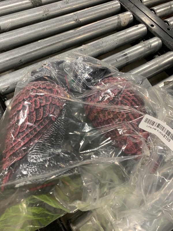 Photo 1 of Hedoc 2 Pack Fake Owl Decoys to Scare Birds Away, Rotating Head Bird Deterrents, Nature Enemy Scarecrow Plastic Statues, Pest Repellent for Gardens and Patios