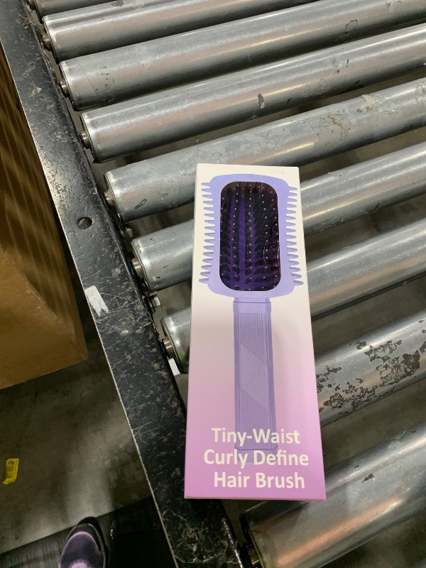 Photo 1 of Curly Hair Brush Defining, Volume Curl Defining Brush for Effortlessly Detangling Shaping and Styling Women's Curls, Reduce Pulling (Flash Purple)