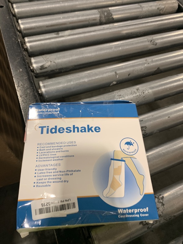 Photo 1 of Tideshake - 100% Waterproof Kid Leg Cast Cover for Showering, Reusable Kid Short Leg Cast Protector, Cast Covers for Shower Leg, Cast Bag for Shower, Cast Cover for Showering Foot (18inch)