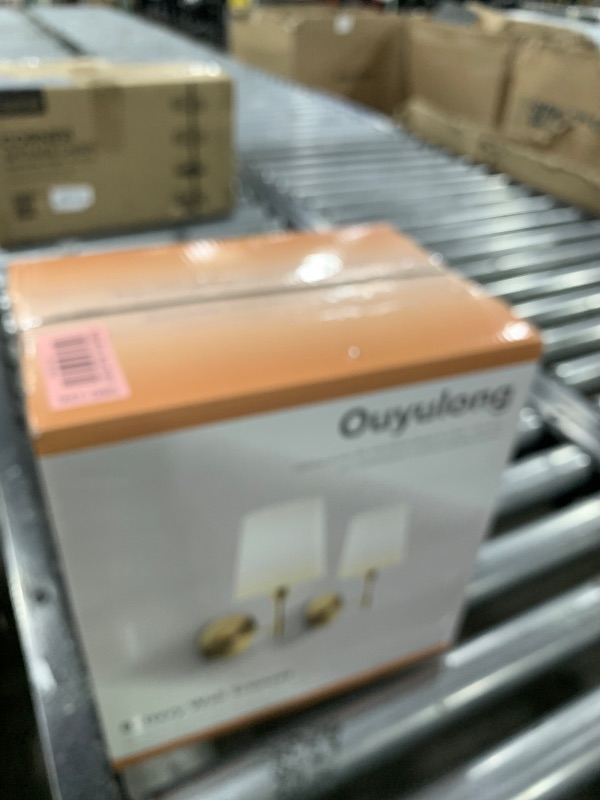 Photo 1 of Ouyulong Battery Operated Wall Sconces Set of 2, Wireless Rechargeable Dimmable Wall Light with 5600mAh RGB Bulb and Remote for Bedroom, Living Room, Hallway (Gold)