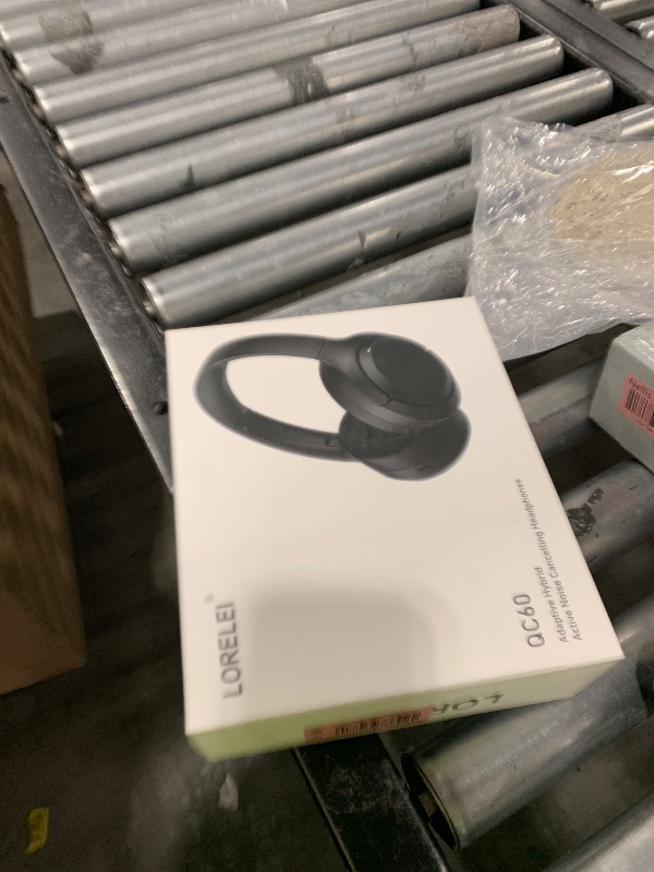 Photo 1 of LORELEI QC60 Hybrid Active Noise Cancenlling Headphones,Wireless over ear Bluetooth Headsets with mic, 60H Playtime Foldable Lightweight, Deep Bass, Memory Earmuffs,for Travel Home Office(Beige White)
