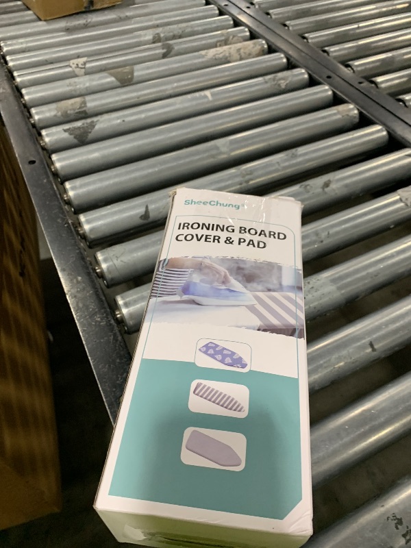 Photo 1 of SheeChung Ironing Board Cover and Pad for Extra Wide 18 x 49 Ironing Boards,Premium Heavy Duty 4-Layer Silicone Coated Cover with 2mm Foam and 4mm Felt,Resists Scorching and Staining (49”x18”,Size C)