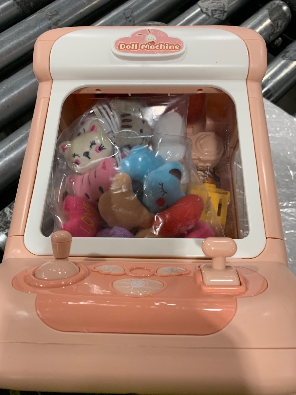 Photo 1 of Claw Machine for Kids,Mini Vending Machines Candy Grabber Prize Dispenser Toys for Girls,Electronic Arcade Claw Game Machine for Party Birthday with Lights Sound (Rabbit Claw)