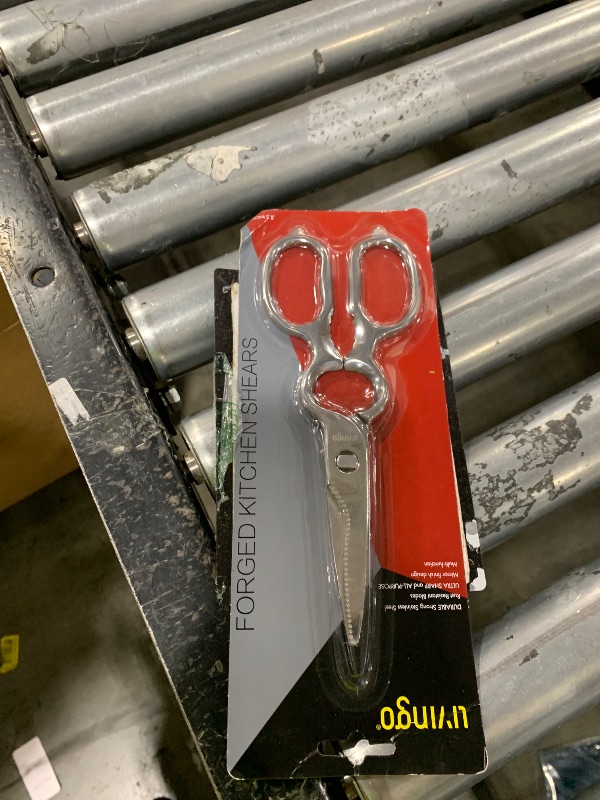 Photo 1 of LIVINGO Kitchen Forged Shears Heavy Duty Come Apart Ultra Sharp Multi-function Stainless Steel Scissors Bottle Opener, Nut Cracker 8.5 inch