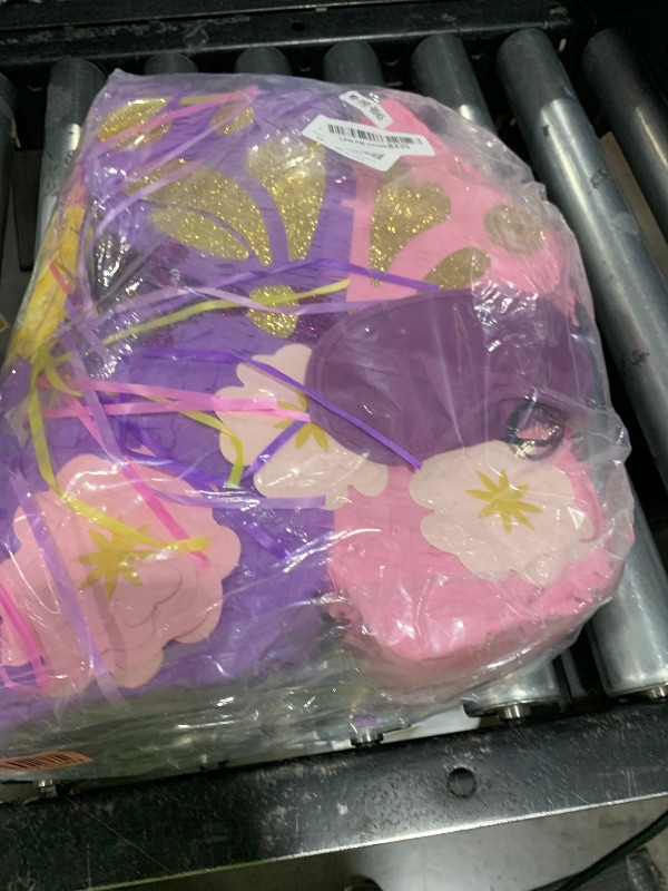 Photo 1 of WERNNSAI Butterfly Piñata - Butterfly Birthday Party Supplies Pinata with Stick and Blindfold for Girls Kids Pull String Piñata Family Games Classroom Birthday Party Decorations 16.4” x 12.4”