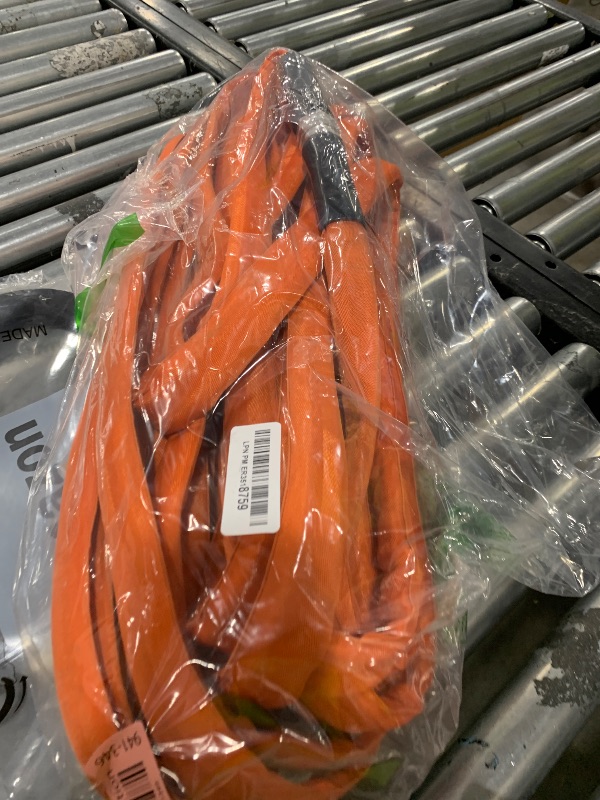 Photo 1 of Aqua Joe AJFJH75-34-CTR-CTR Kink-Free Contractor Grade FiberJacket Garden Hose, 3/4-in Max. Water Flow, 650-PSI Burst Rating, BPA/Phthalate, Drinking Safe, For Garden, Auto Care, 75Ft, Orange