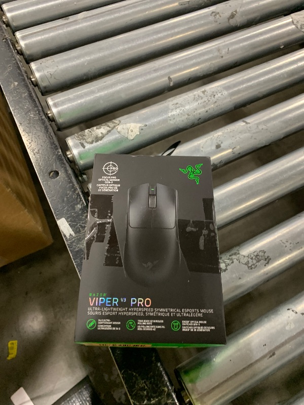 Photo 1 of Razer Viper V3 Pro Wireless Esports Gaming Mouse: Symmetrical - 54g Lightweight - 8K Polling - 35K DPI Optical Sensor - Gen3 Optical Switches - 8 Programmable Buttons - 95 Hr Battery - Black