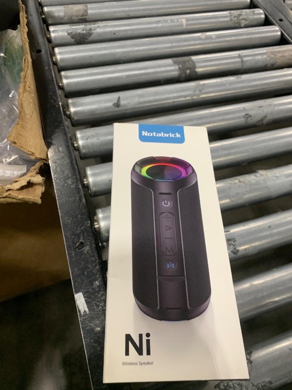 Photo 1 of NOTABRICK Bluetooth Speakers, 40W DSP Speaker Bluetooth Wireless with Light, IPX7 Waterproof Speaker, Deep Bass, TF/AUX/USB, for Outdoor Home Show