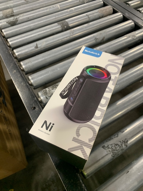 Photo 1 of NOTABRICK Bluetooth Speakers, 40W DSP Speaker Bluetooth Wireless with Light, IPX7 Waterproof Speaker, Deep Bass, TF/AUX/USB, for Outdoor Home Show
