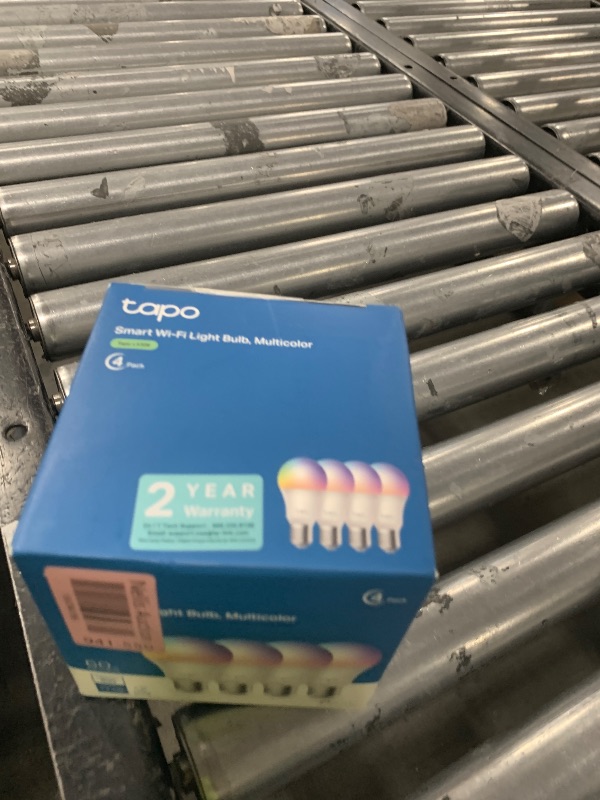 Photo 1 of Tapo TP-Link Smart Light Bulbs, 16M Colors RGBW, Dimmable, Compatible with Alexa and Google Home, A19, 60W Equivalent, 800LM CRI>90, 2.4GHz WiFi only, No Hub Required, L530E(4-Pack)