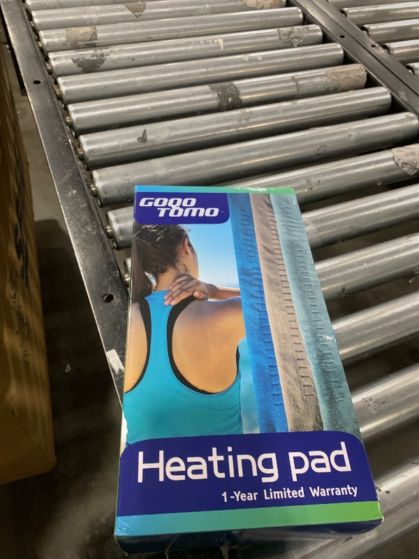 Photo 1 of Heating Pad Electric Fast-Heating for Back/Waist/Abdomen/Shoulder/Neck Pain and Cramps Relief - Moist and Dry Heat Therapy with Auto-Off 12"x24" Hot Heated Pad by GOQOTOMO-HF-B(Blue)