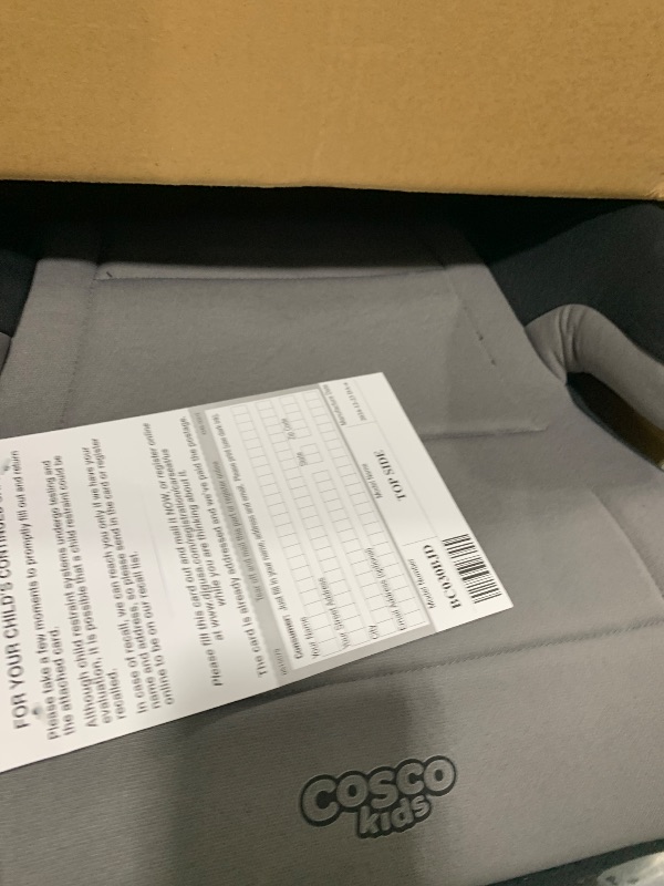 Photo 1 of Cosco Topside Backless Booster Car Seat, Lightweight Booster Seats for Cars 40-100 lbs, Backless Booster Seat for Car, Leo