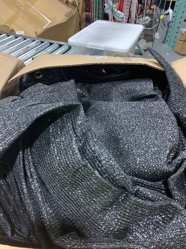 Photo 1 of ColourTree 4' x 50' Black Fence Privacy Screen Windscreen Cover Fabric Shade Tarp Netting Mesh Cloth - Commercial Grade 170 GSM - Cable Zip Ties Included - We Make Custom Size