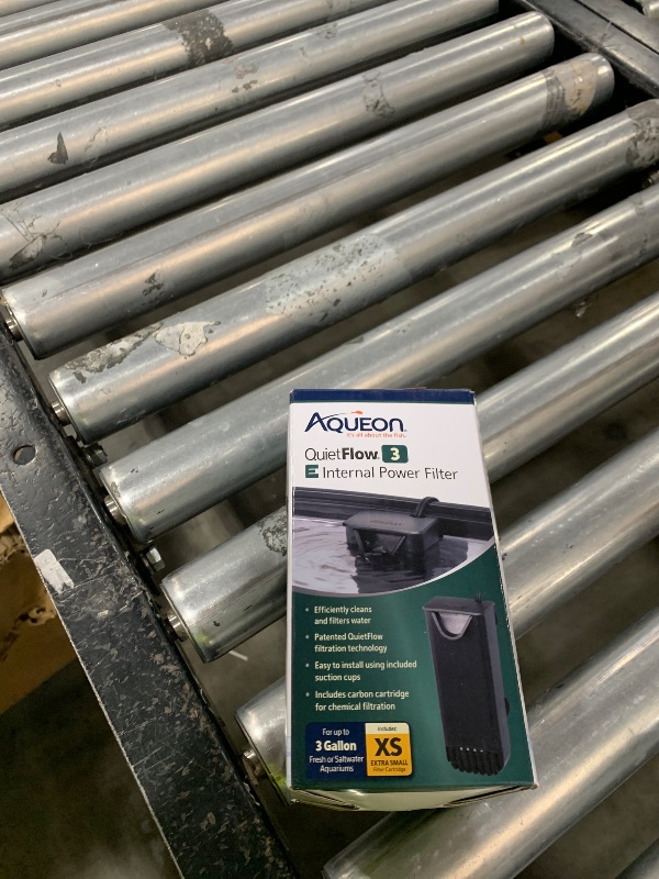 Photo 1 of Aqueon QuietFlow E Internal Power Filter Extra Small - 3 Gallon