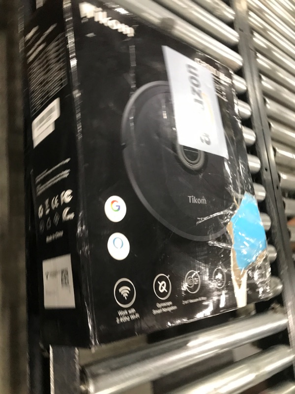 Photo 1 of Tikom Robot Vacuum and Mop Combo, 5000Pa Robotic Vacuum Cleaner, 150 Min Max, App & Remote Control, Ideal for Hard Floor, Carpet, Pet Hair, Self-Charge(G8000 Max)