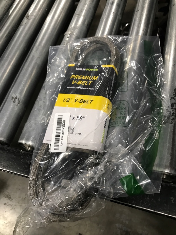 Photo 1 of Maxpower 347501 Premium Belt Reinforced with Kevlar Fiber Cords, 1/2" x 58"