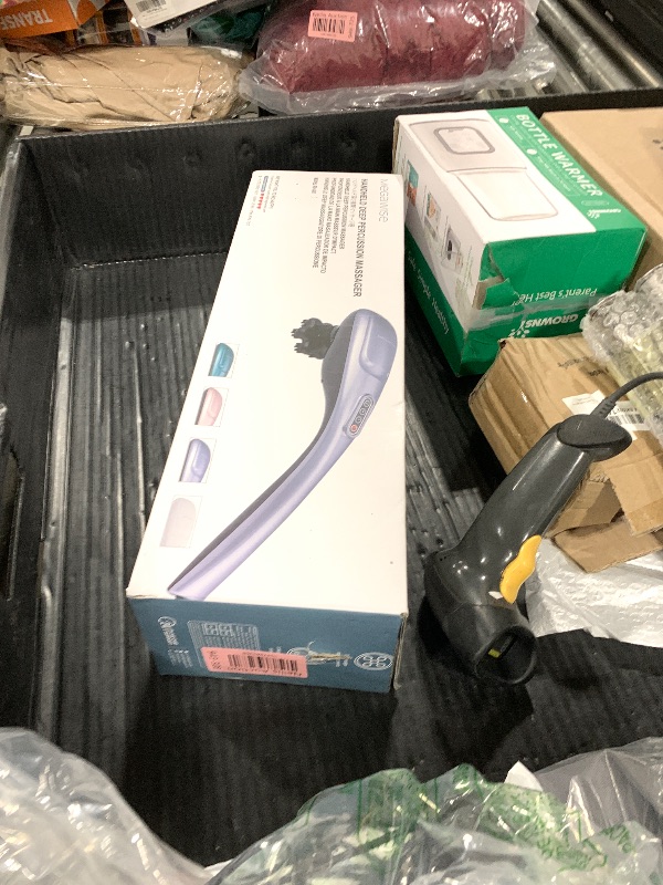 Photo 1 of MEGAWISE Handheld Deep Tissue Neck Back Electric Massager for Shoulder, Waist, Leg, 3700 RPM Powerful Motor with 5 +2 Nodes & 5 Speeds, Knotty Muscle, A Little Heavy