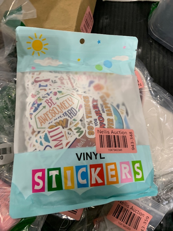 Photo 1 of 300PCS Affirmation Stickers, Holographic Motivational Sticker Pack, Positive Journal Encouraging Shiny Quotes for Kids, Teachers, Classroom, Waterproof Scrapbook Supplies