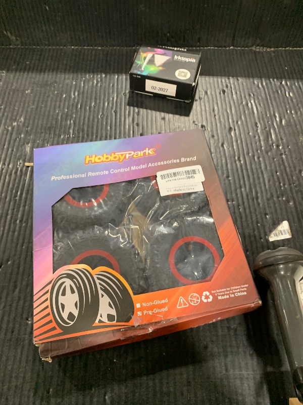 Photo 1 of HobbyPark 12mm Hex Pre-Glued 1/10 RC Short Course Tires and Wheels Set for Traxxas Slash 4X4 2wd VXL BL-2S Redcat Blackout XTE SC TR10, Losi 22S SCT fit Brushless Motor 2s 3s 4s Models