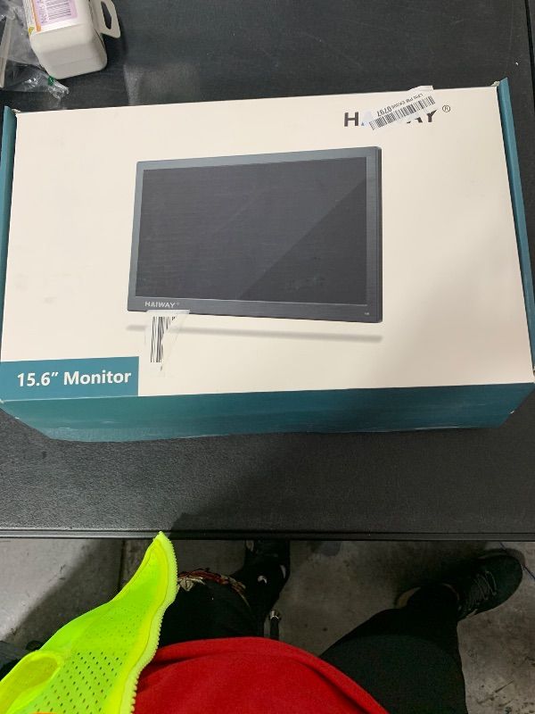 Photo 1 of PARTS ONLY -----------------------------------------------------Haiway 15.6 inch Small Computer Monitor, High Resolution 1920x1080P Small hdmi Monitor with HDMI/VGA/BNC/AV/USB Port for PC, Laptop, CCTV Security Monitors with Remote Control, Built-in Speak