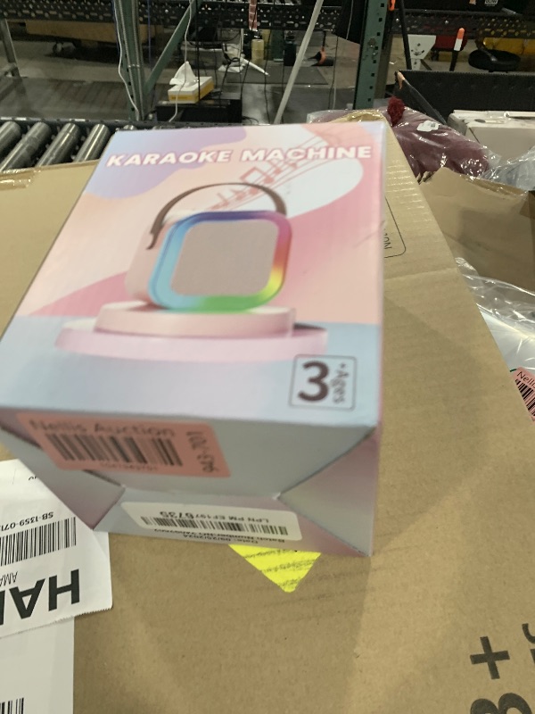 Photo 1 of Peski Karaoke Machine for Kids Adults, Portable Bluetooth Mini Karaoke Microphone Singing Speaker Karaoke Player with 2 Wireless Mic, Birthday Gifts for Girls Boys Family Home Party(Rose Gold)