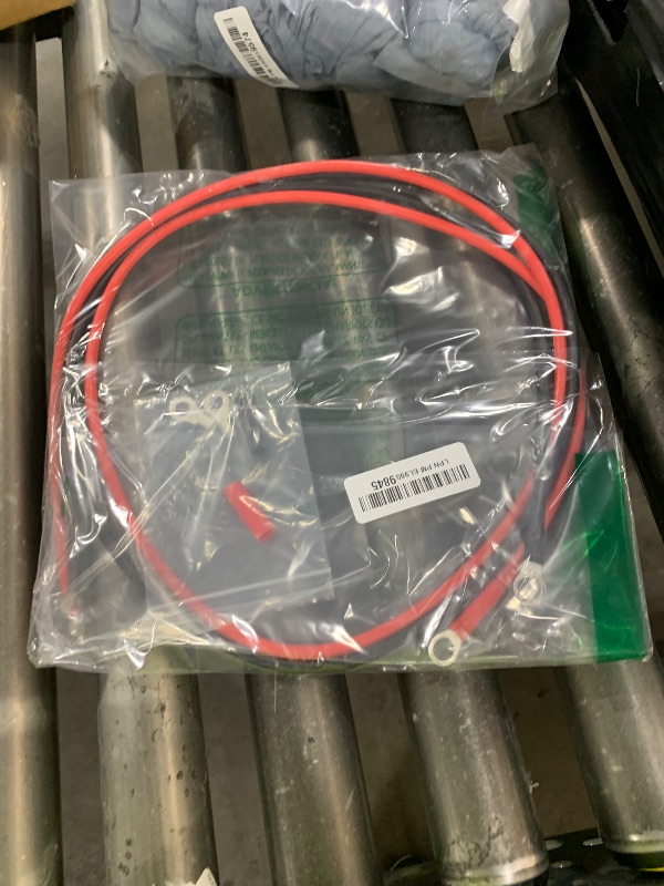 Photo 1 of Battery Cables Set 8AWG 12 Inch Power cord Battery inverter jumper cables 12in with 3/8" Lugs Terminals (1 Positive & 1 Negtive) for Car Marine Solar ATV Lawn Mower RV Motorcycle