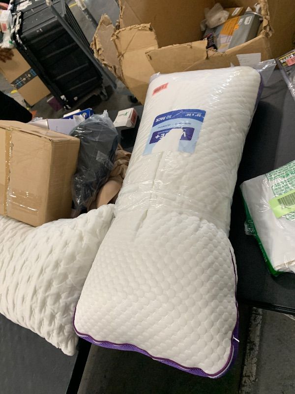 Photo 1 of HOMELAB Adjustable Shredded Memory Foam Pillows King Size, Cooling Bed Pillows for Sleeping with Removable Cover, 1 Packs Medium Pillows for Side Stomach & Back Sleepers, 20"x34"