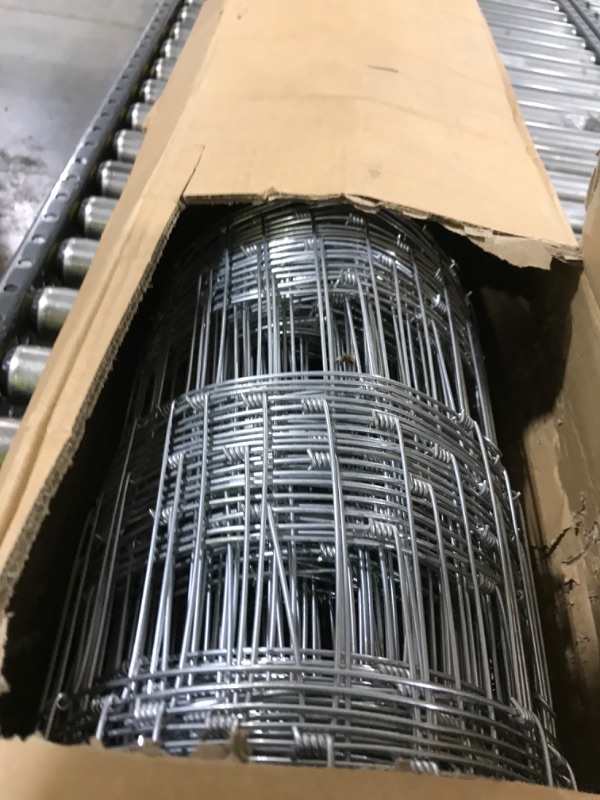 Photo 1 of Farm Fence,5ft×164ft Galvanised Iron Wire Farm Fence Cattle Fence Deer Fence Grassland Fence, for Yard Garden and Animal Protection