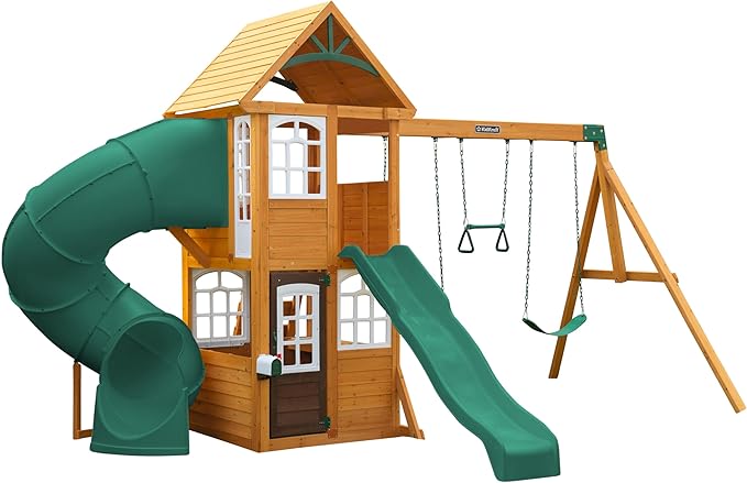 Photo 1 of KidKraft Serpentine Falls Wooden Swing Set/Playset JUST THE SLIDE BOX 4 OUT OF 5