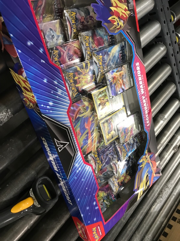 Photo 1 of Pokemon TCG: Legendary Warriors Premium Collection Box, Zacian Zamazemta Promos, Gift for Kids, 14 Booster Packs from Sword & Shield