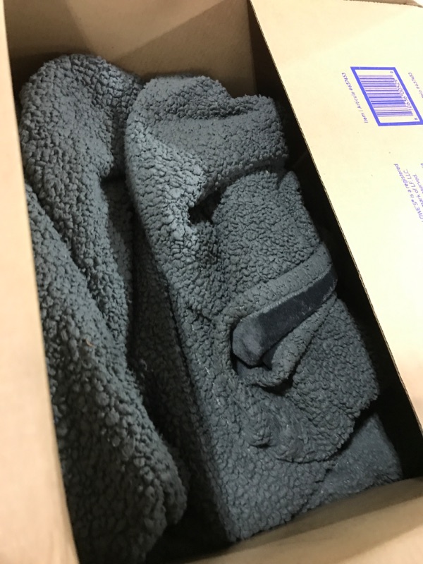 Photo 1 of Waterproof Pet Blankets, Liquid Pee Proof Dog Blanket for Sofa Bed Couch, Reversible Sherpa Fleece Furniture Protector Cover for Small Medium Large Dogs Cats, Dark Gray King Size?100" x 85"?