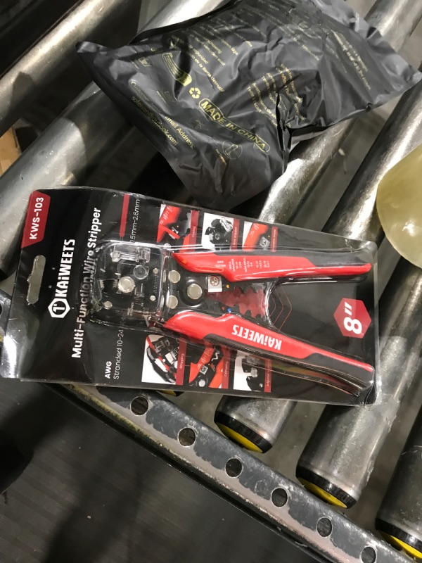 Photo 1 of KAIWEETS Self Adjusting Wire Stripper - 3 in 1 Heavy Duty Automatic Wire Stripping Tool | 10-24 AWG Wire Cutter for Electrical Cable Cutting, Crimping Tool