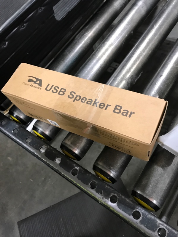 Photo 1 of Cyber Acoustics USB Speaker Bar (CA-2890) – Stereo USB Powered Speaker, Easily Clamps to Monitor, Convenient Controls
