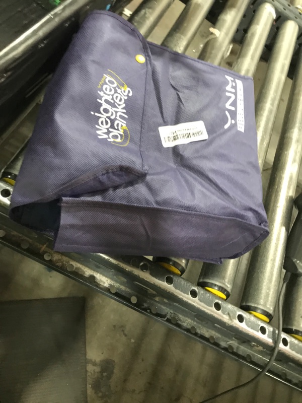 Photo 1 of YnM Exclusive Cotton Duvet Cover for Weighted Blankets with 16 Strings (Navy, 80"x87")