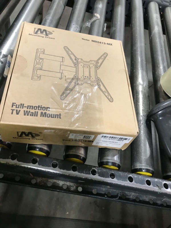 Photo 1 of Mounting Dream UL Listed TV Wall Mount for Most 26-55 Inch TVs, Full Motion TV Mount with Perfect Center Design, Articulating Wall Mount TV Bracket Swivel and Tilt, Max VESA 400x400mm, Up to 77LBS
