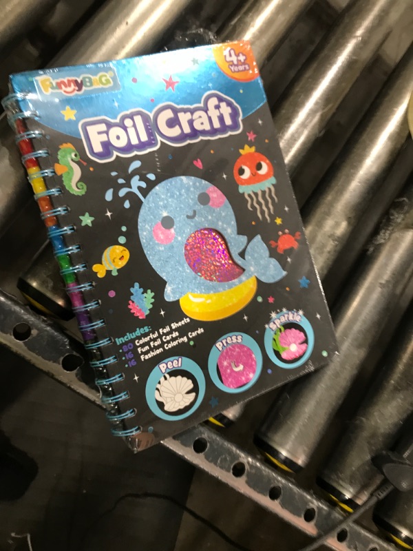 Photo 1 of FUNNYB&G Foil Art Craft Activity for Kids - Gift for Girls Boys Crafts for Kids Fun Art Supplies DIY Creative Travel Toy, Birthday Gift Party Favor Toys for Girls Boys 4 5 6 7 8 9 Years Old(Ocean)