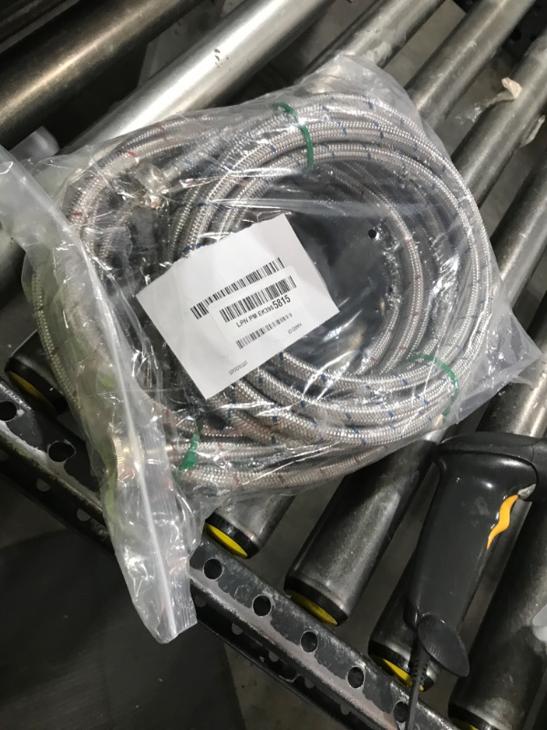 Photo 1 of 15 FT Washing Machine Hose,Long Washer Water Supply Hoses Hot And Cold Connection(2Packs),Washer Machine Hose Universal Fit for All Standard Wash Machines-by MIFLUS