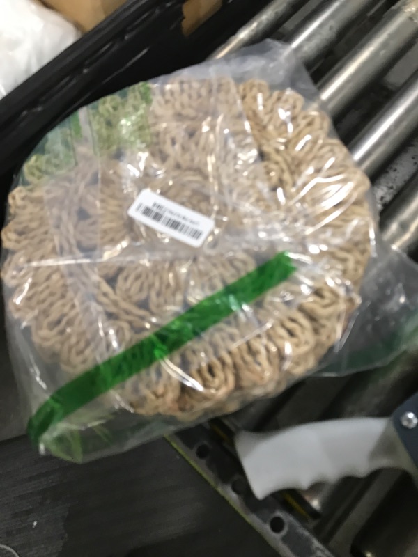 Photo 1 of 11.8" Corn Husk Woven Round Placemats Set of 6 - Wicker Boho Farmhouse Placemats - Rattan Table Mats Like Water Hyacinth for Dining Table, Wedding, Home