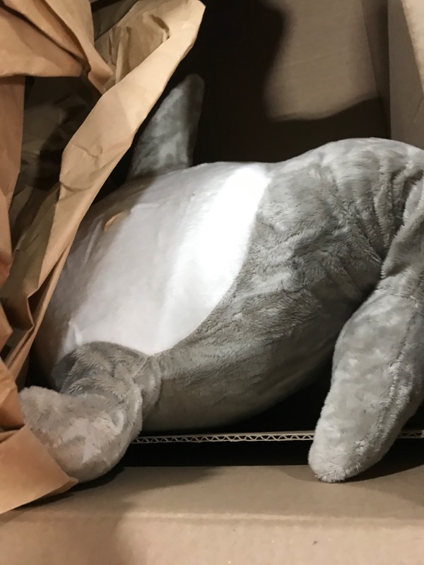 Photo 1 of Ryttir 31 Inch XL Big Shark Stuffed Animal,Soft Shark Plush Chubbier Stuffed Shark Décor Fuzzy Shark Pillow,Perfect Stress Relief Shark Gifts for Women Kids